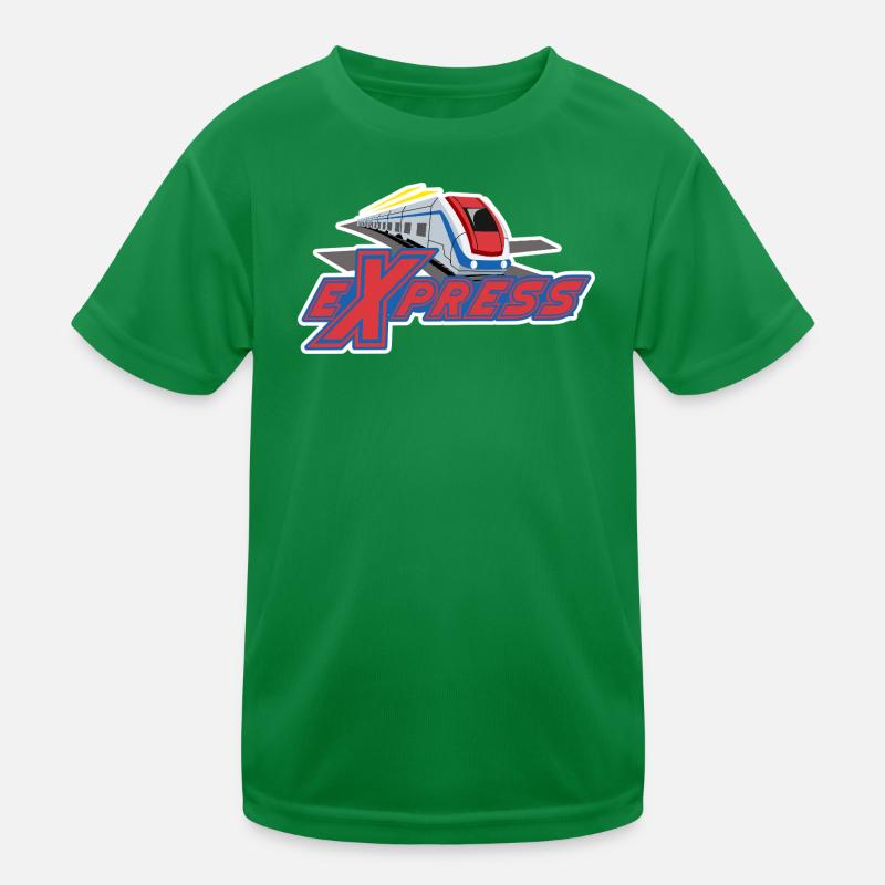 Design eines Hochgeschwindigkeits-Express-Hochgeschwindigkeitszuges Kinder Funktions-T-Shirt