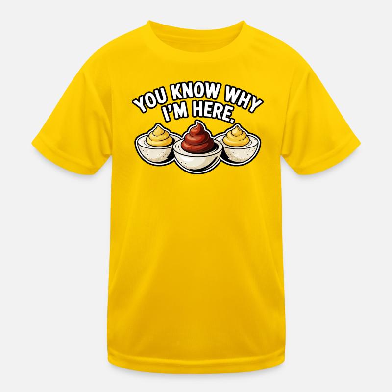 Deviled Egg Lover Funny Food Shirt Kinder Funktions-T-Shirt