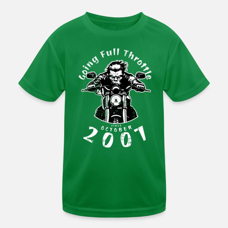 18. Geburtstag Going Full Throttle Since 10/2007 Kinder Funktions-T-Shirt