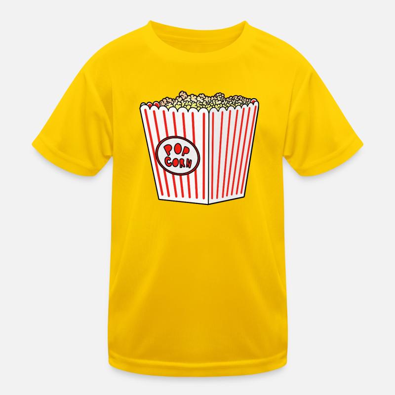 Popcorn Stripe Burst Eimer Retro Kinder Funktions-T-Shirt