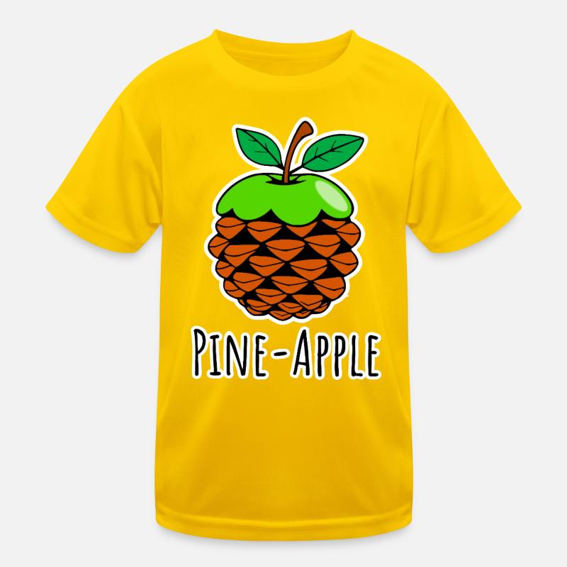 Pine-Apple Pine Cone Apple Pineapple Fruit Kids Functional T-Shirt
