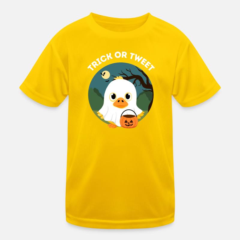 Lustiges Halloween – Süßes oder Tweet Entlein Kinder Funktions-T-Shirt