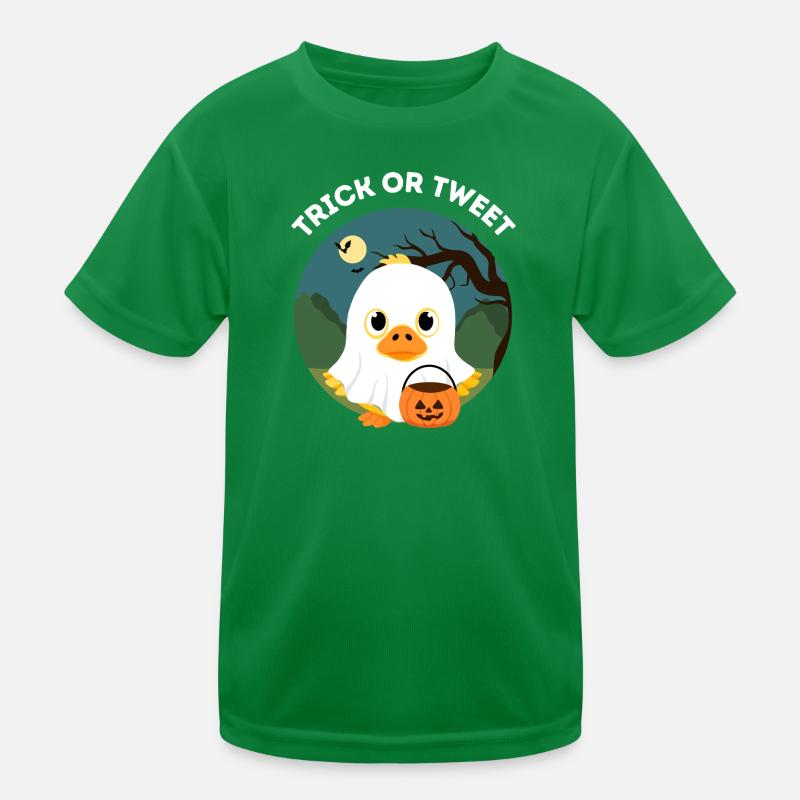 Lustiges Halloween – Süßes oder Tweet Entlein Kinder Funktions-T-Shirt