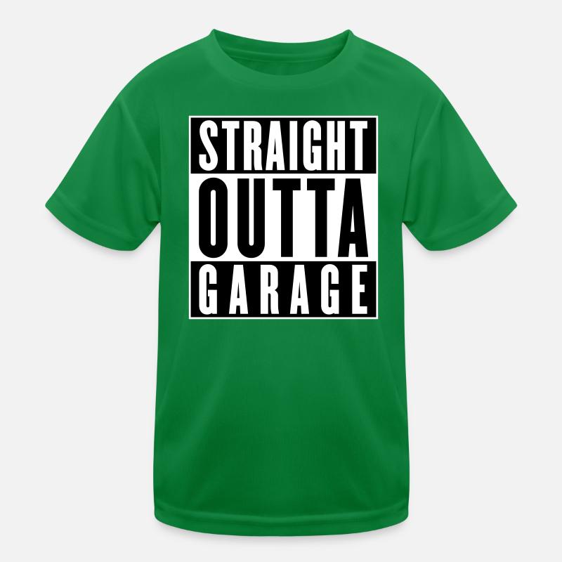 Straight outta Garage (Farben änderbar) Kinder Funktions-T-Shirt