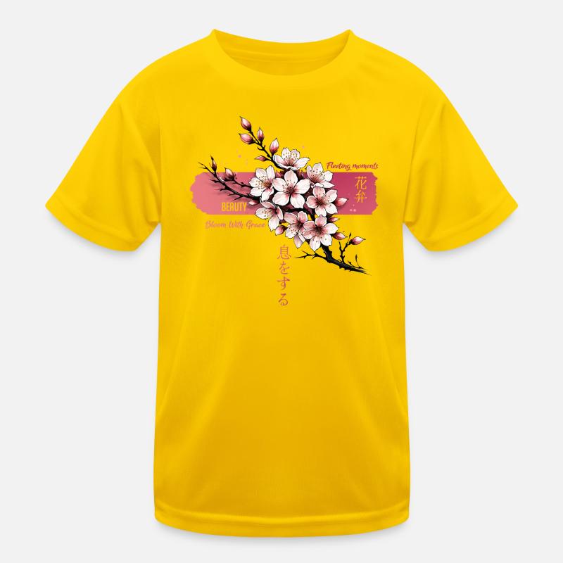 Fard à joues Sakura Bloom sur Rose T-shirt sport Enfant