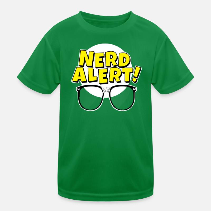 Nerd Alert Pop Glasses Kids Functional T-Shirt