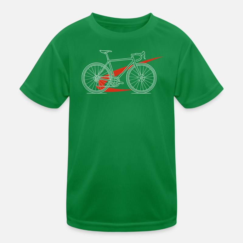 Esquisse Cycliste Rouge T-shirt sport Enfant