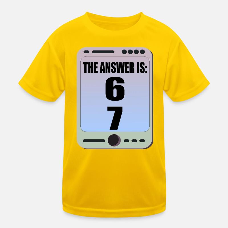 Sechs Sieben 6 7 Meme Kinder Funktions-T-Shirt