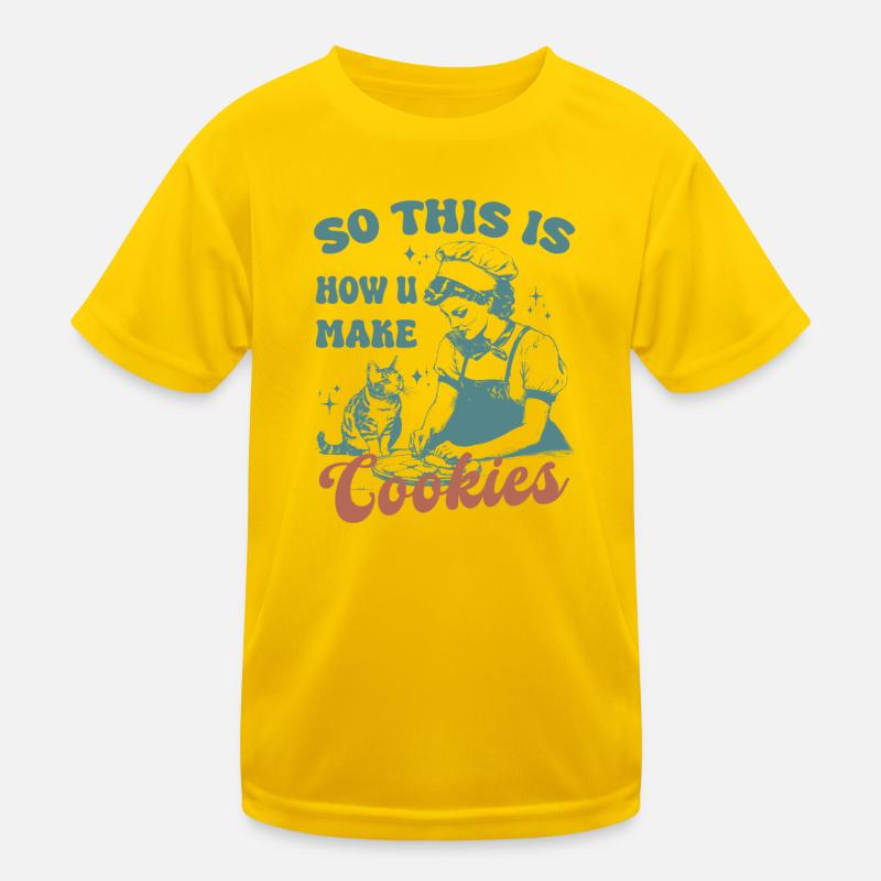 C’est donc comme ça que vous faites des biscuits chat mignon T-shirt sport Enfant
