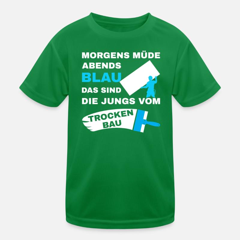 Cloisons sèches Cloisons sèches Poseur de cloisons sèches Dire T-shirt sport Enfant