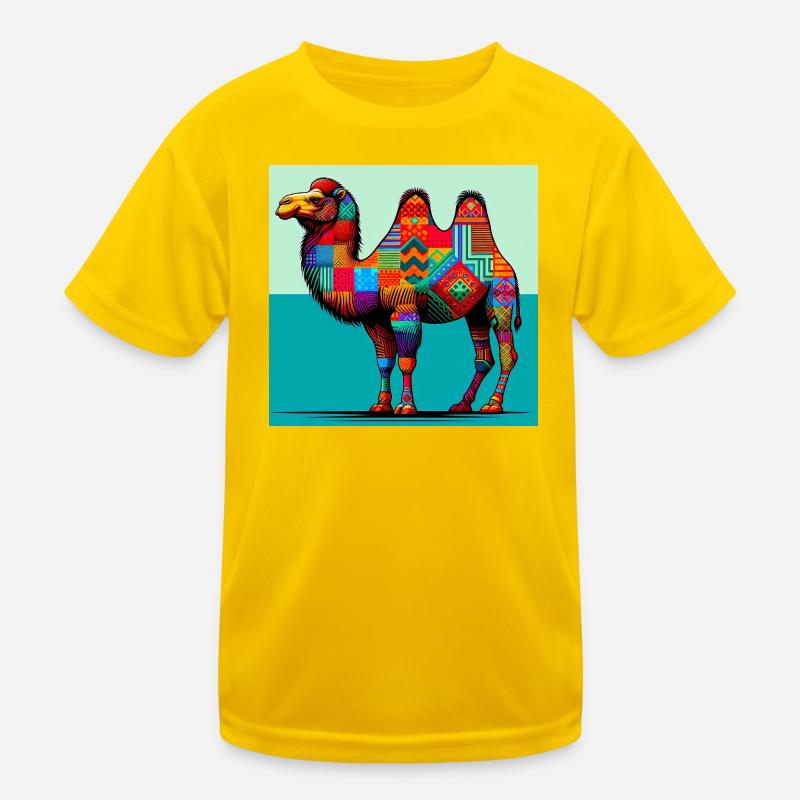 Kamel Kinder Funktions-T-Shirt