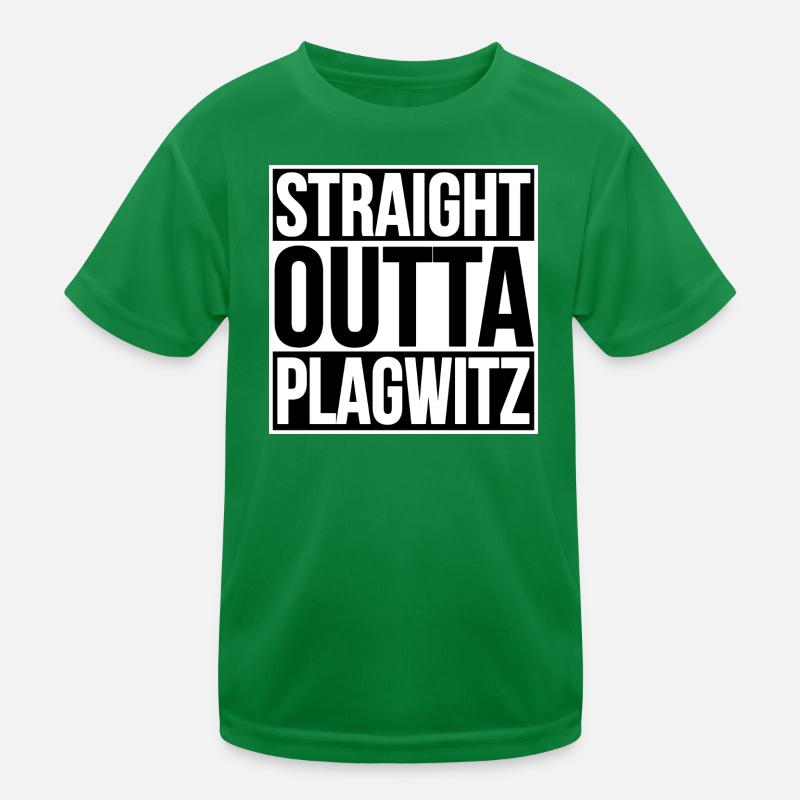 STRAIGHT OUTTA LEIPZIG PLAGWITZ Kinder Funktions-T-Shirt