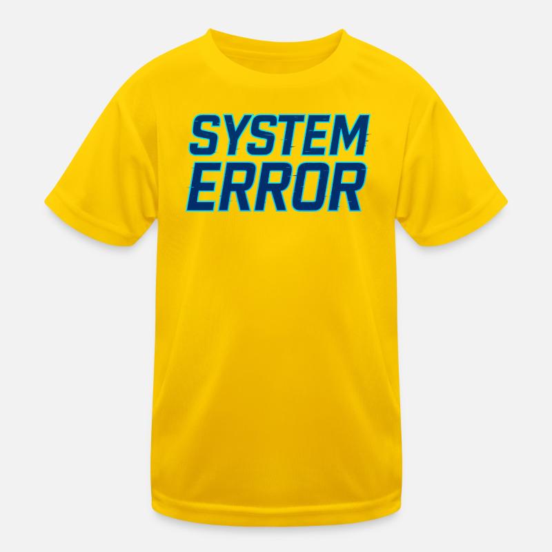 Systemfehler Glitch Design Kinder Funktions-T-Shirt