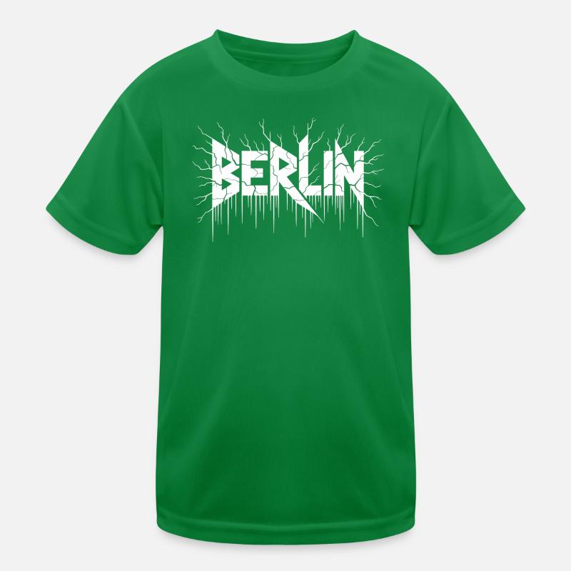 Berlin Blitzwurzeln Grafik Kinder Funktions-T-Shirt