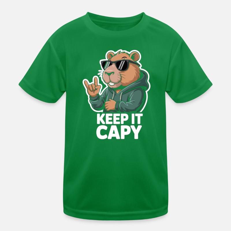 Capy Bear Rockout Keep It Capy Kinder Funktions-T-Shirt