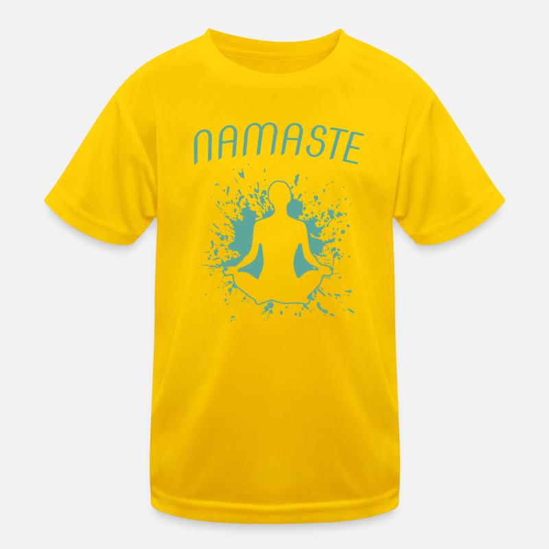 Yoga Namaste Om Kids Functional T-Shirt
