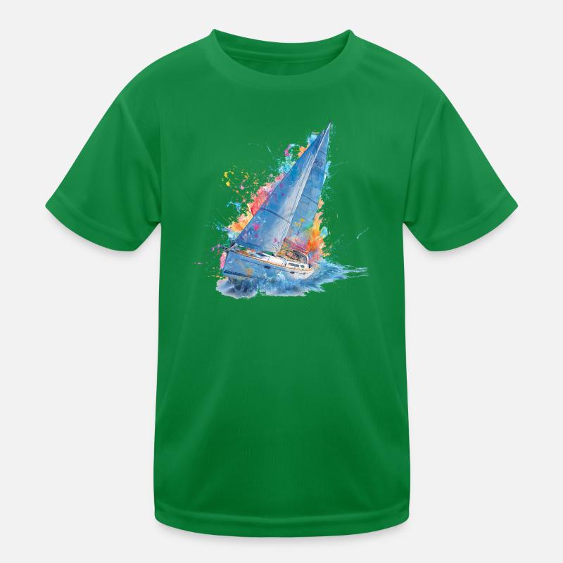 Segeltraum Farbexplosion Kinder Funktions-T-Shirt