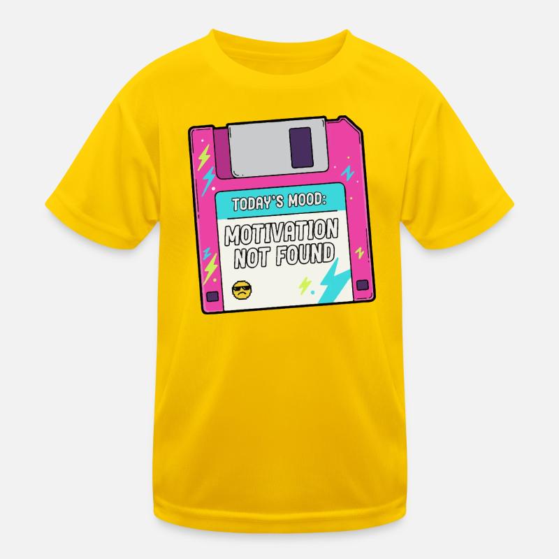 Auf der Diskette fehlt die Motivation Kinder Funktions-T-Shirt