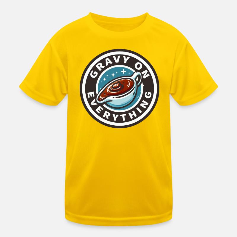 Gravy sauce patch on everything Kids Functional T-Shirt