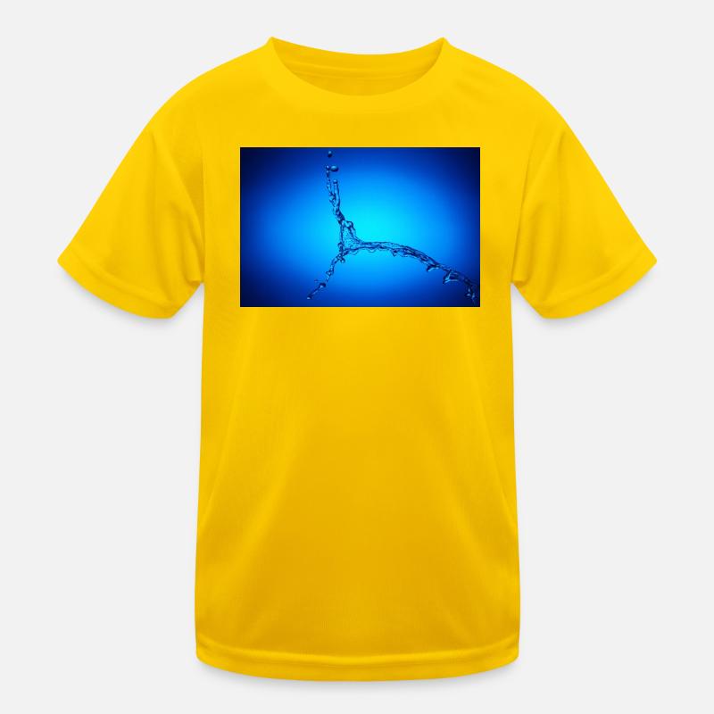 Blauer Wasserspritzer #2 Kinder Funktions-T-Shirt