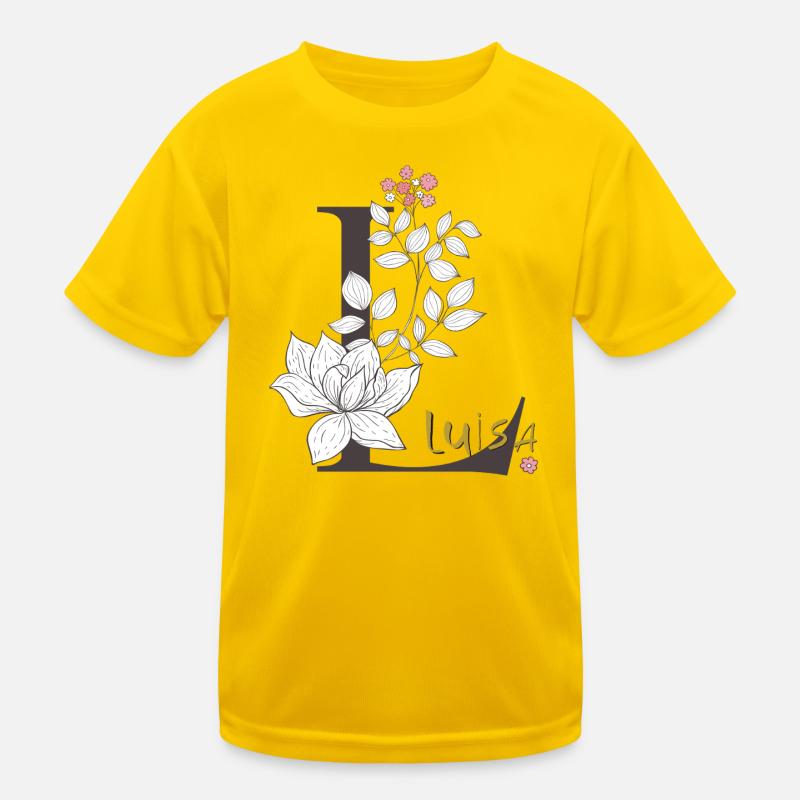 Buchstabe L  Luisa Kinder Funktions-T-Shirt