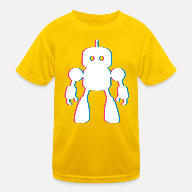 Robot 3D Effect – Future Meets AI Design Kids Functional T-Shirt