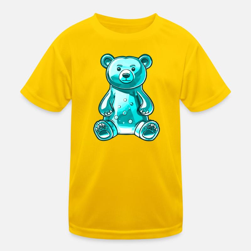 Gummy Bear Turquoise Kids Functional T-Shirt