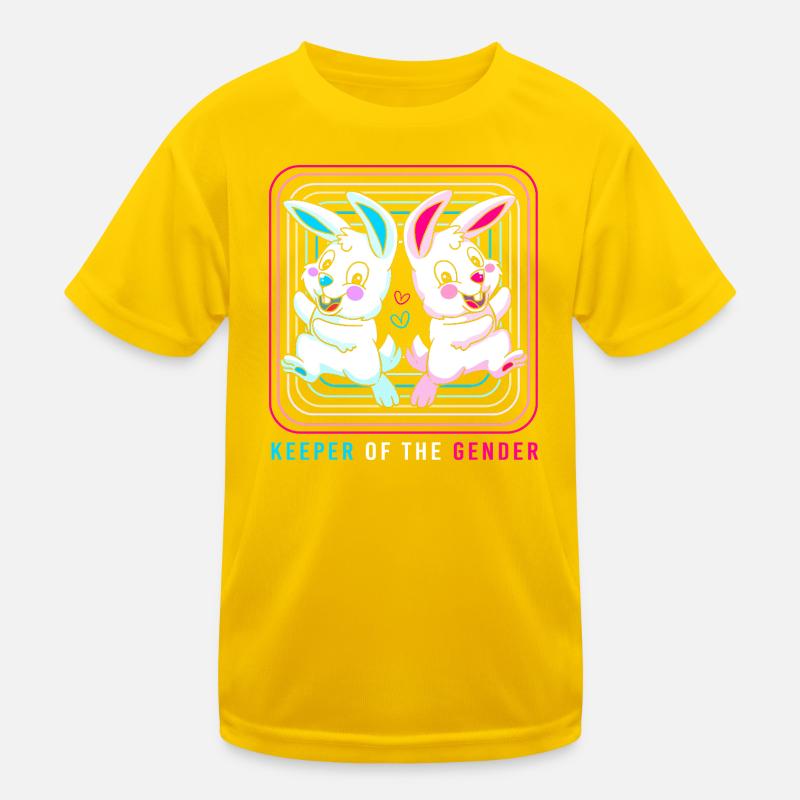 Gender Reveal Ostern Werdende Mutter Kinder Funktions-T-Shirt