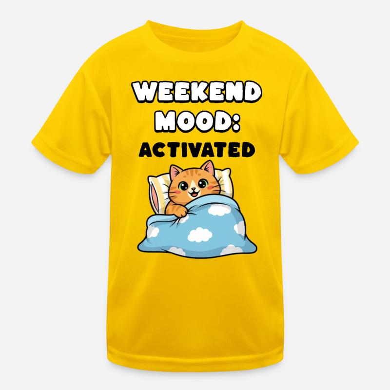 Weekend Mood Kinder Funktions-T-Shirt