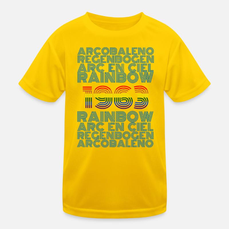 Rainbow 1963 Kids Functional T-Shirt