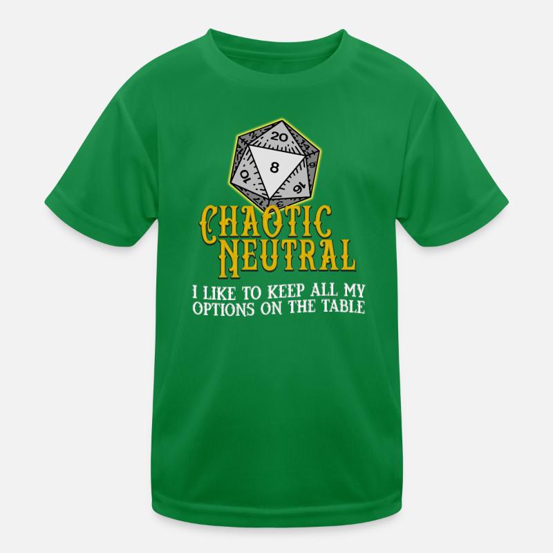Neutre chaotique D20 T-shirt sport Enfant