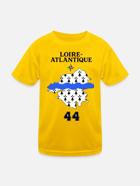 Loire Atlantique 44 - Kids Functional T-Shirt - egg yellow