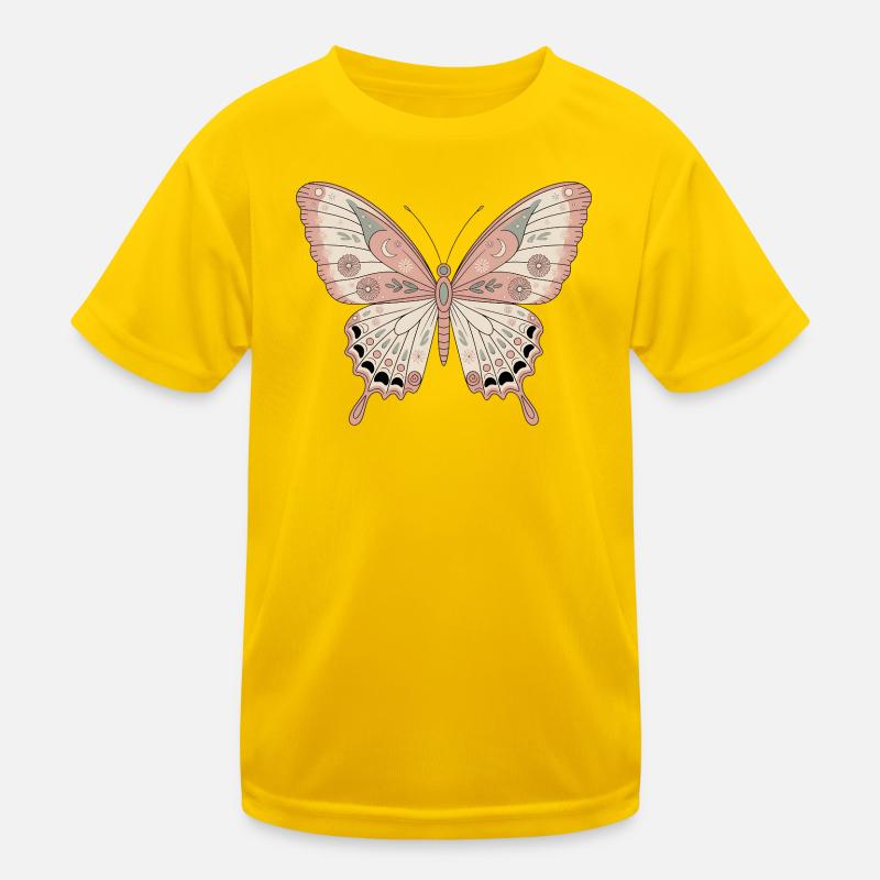 Boho Schmetterling Kinder Funktions-T-Shirt
