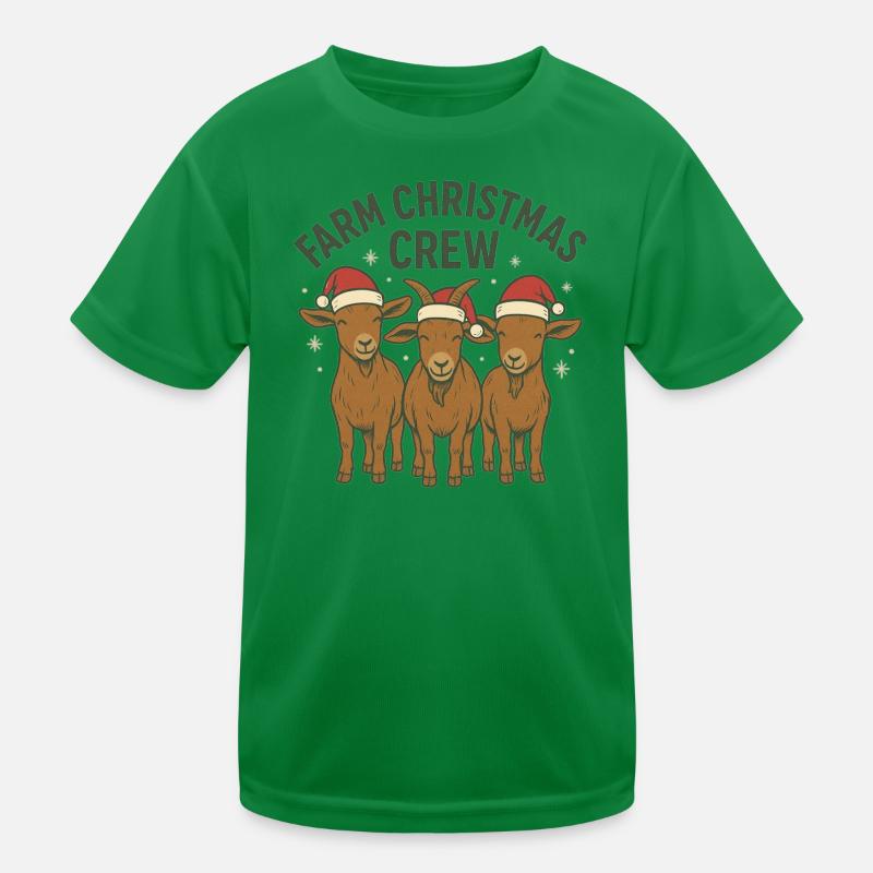 Équipe de Noël à la ferme T-shirt sport Enfant