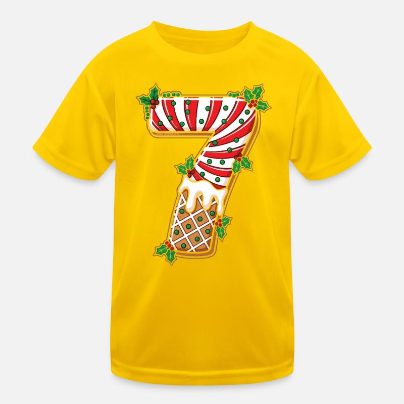 Weihnachts 7 Eisstiel Mistel Kinder Funktions-T-Shirt