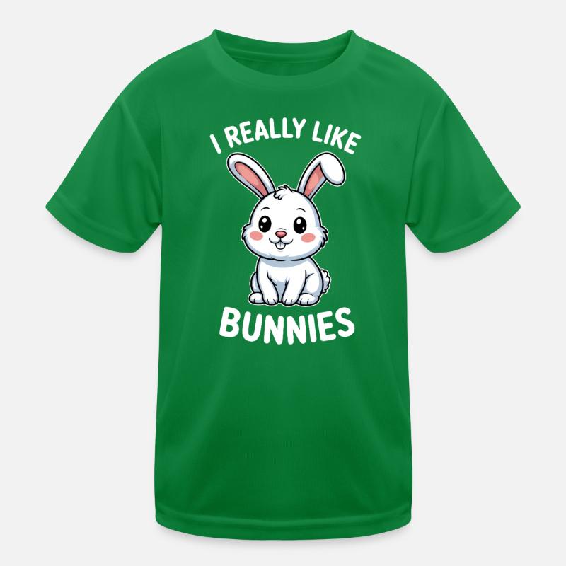 Bunny Saying Rabbit Funny Bunny Gift Kids Functional T-Shirt