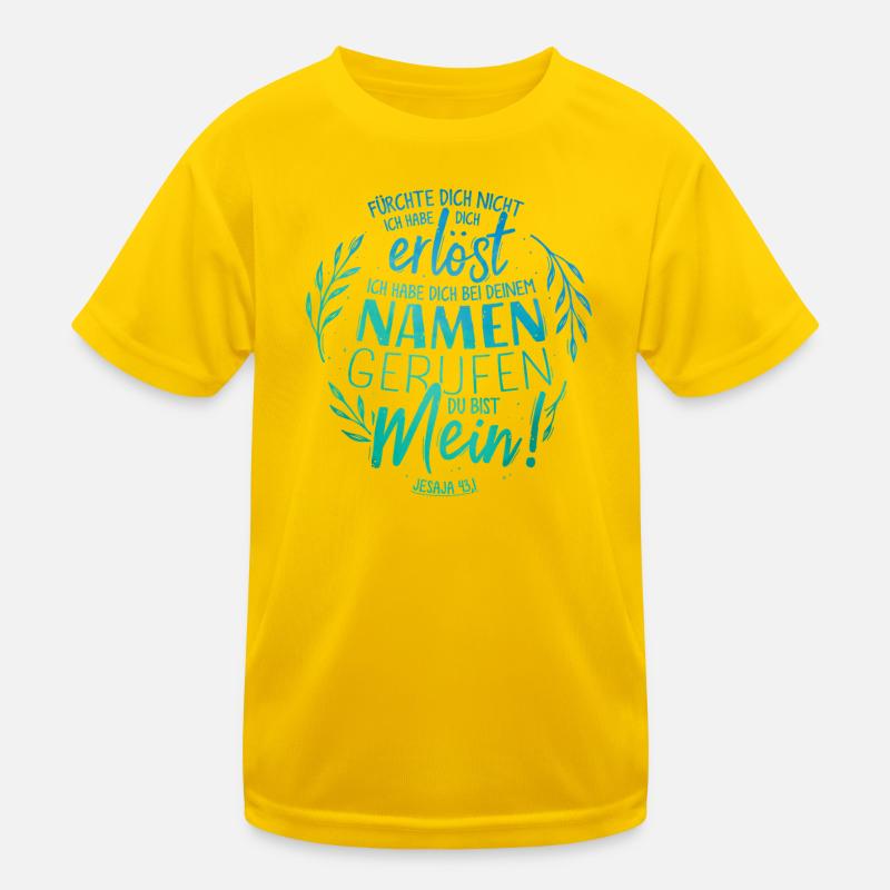 Called By Your Name - Bible Verse Lettering Kids Functional T-Shirt