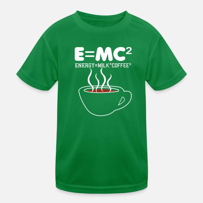 Illustration de la formule du café E = MC2 T-shirt sport Enfant