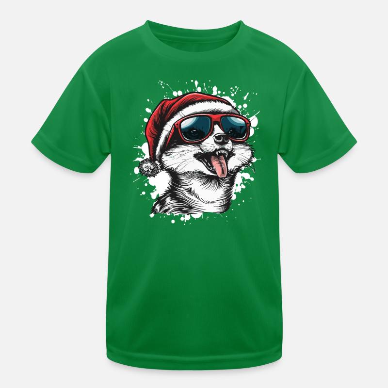 Suricate Noël Drôle T-shirt sport Enfant