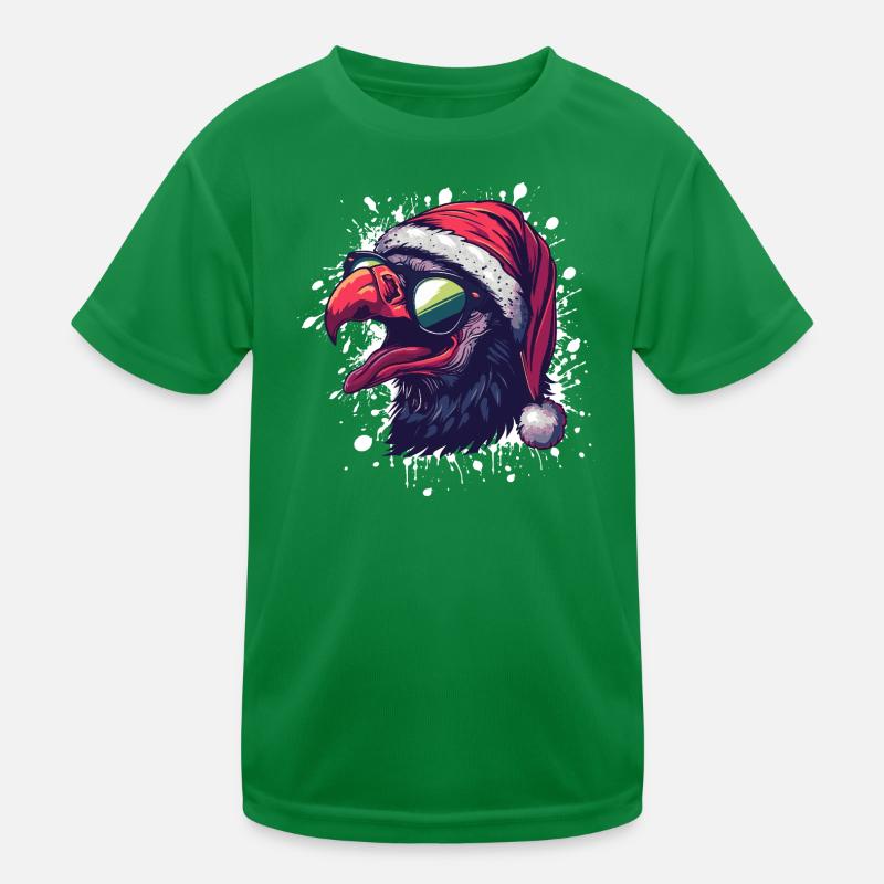 Harpy Bird Christmas Funny Eagle Kids Functional T-Shirt
