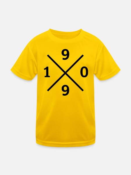1909 – Ruhrpott Liebe Fussball Dortmund Shirt - Kinder Funktions-T-Shirt - Eigelb