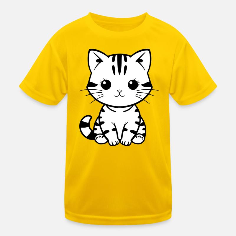 Katze Kätzchen Katzenshirt Geschenk Kinder Funktions-T-Shirt