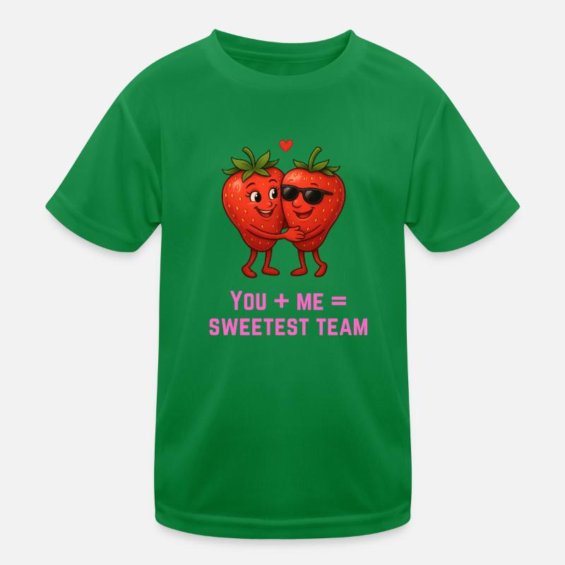 Fraises, équipe la plus adorable Toi & moi T-shirt sport Enfant