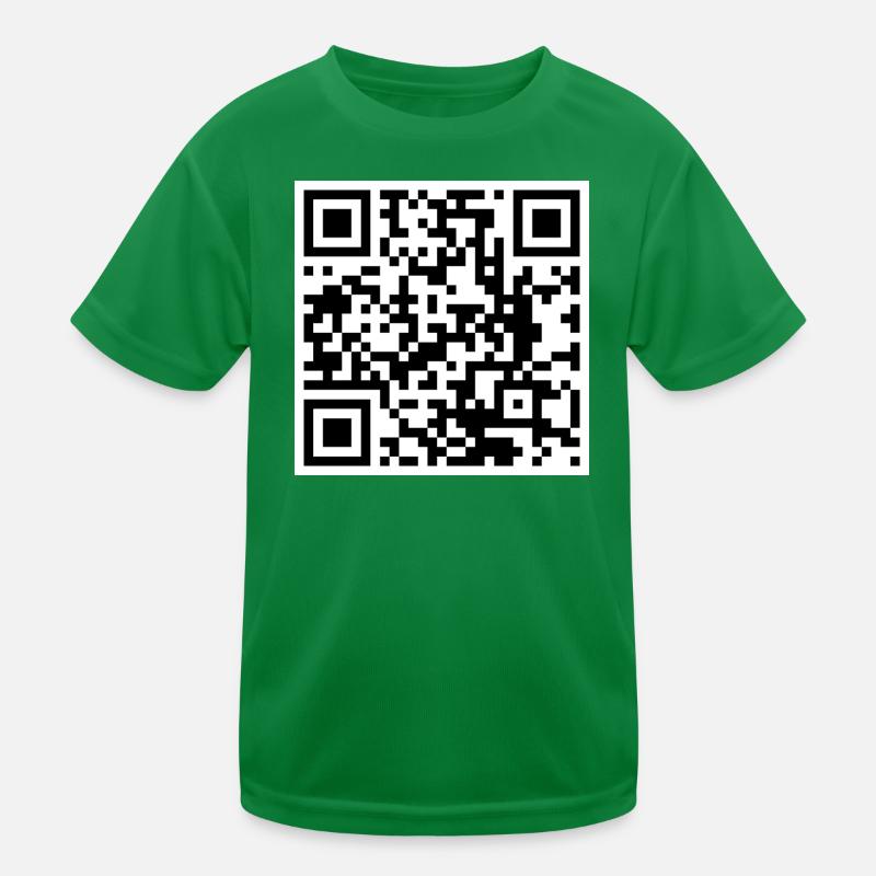 QR code quote funny humor Kids Functional T-Shirt
