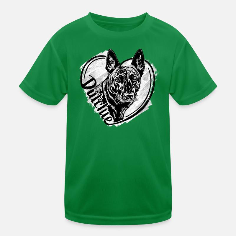 Dutch Shepherd -Dutchie  Kids Functional T-Shirt