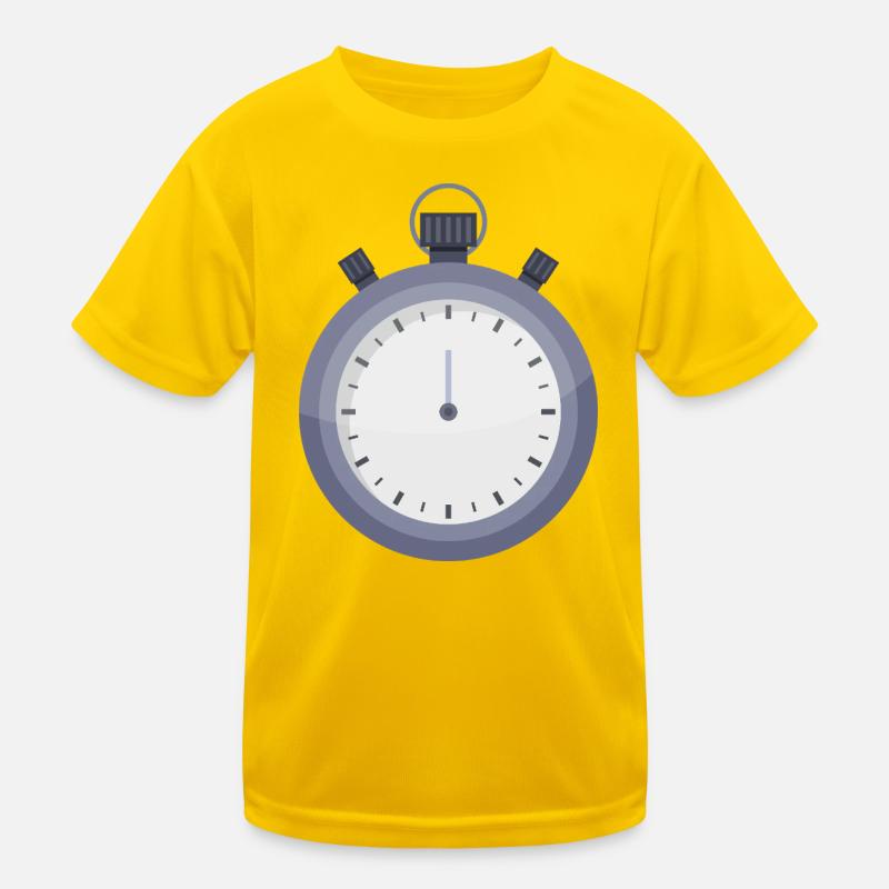 Stoppuhr Kinder Funktions-T-Shirt
