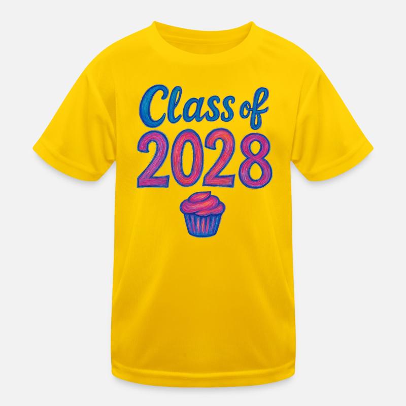 Gradient de la classe 2028 des cupcakes T-shirt sport Enfant