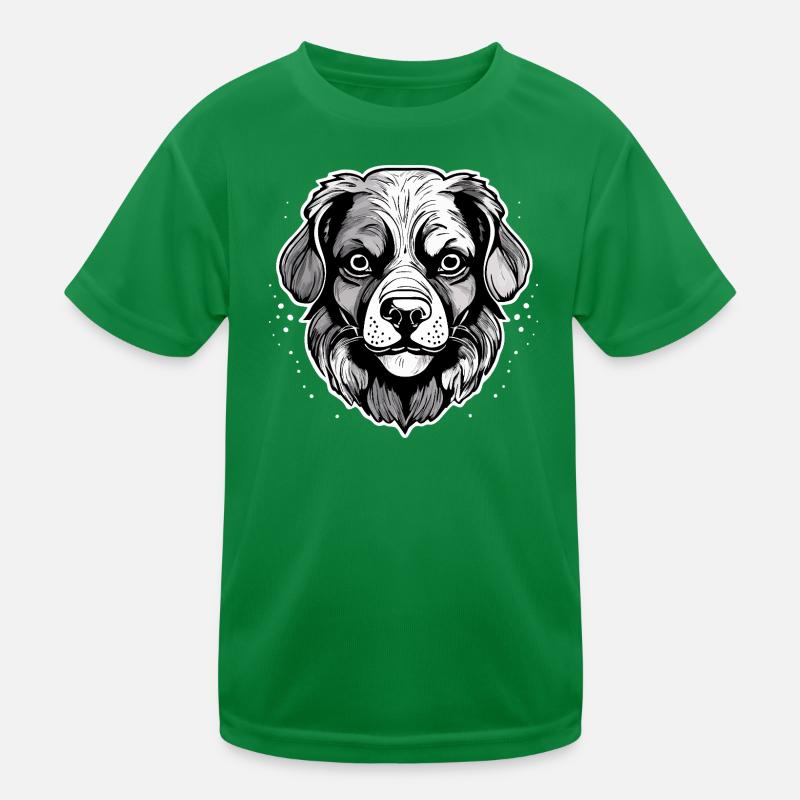 Hund Kinder Funktions-T-Shirt