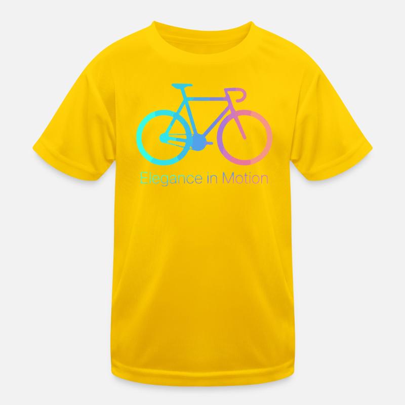 Elegance in Motion Bicycle Kids Functional T-Shirt