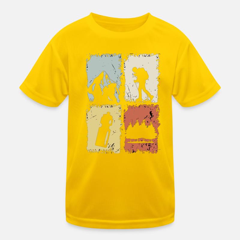 Vier Panel Silhouette Grunge Kinder Funktions-T-Shirt